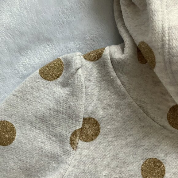 Baby Gap Hoodie Sweater 3T | GUC Cream Gold Polka Dot Pullover - Picture 8 of 16